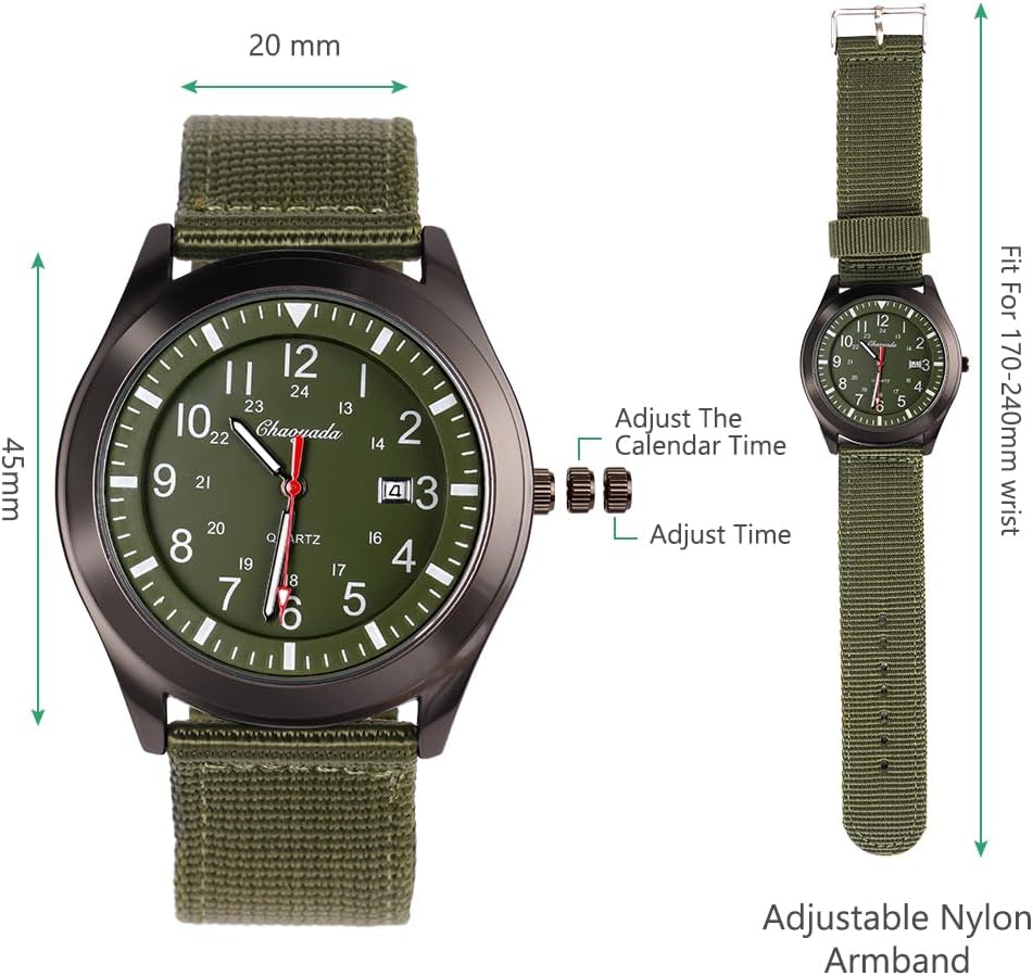 Detalle 2 de Vicloon Herren Armbanduhr, Quarzuhr Armbanduhr, Auto-Kalender minimalistisches analoges Zifferblatt Canvas Stoff Band Herren Uhr täglich Armbanduhr Solar Movement
Vicloon Herren Armbanduhr, Quarzuhr Armbanduhr, Au…