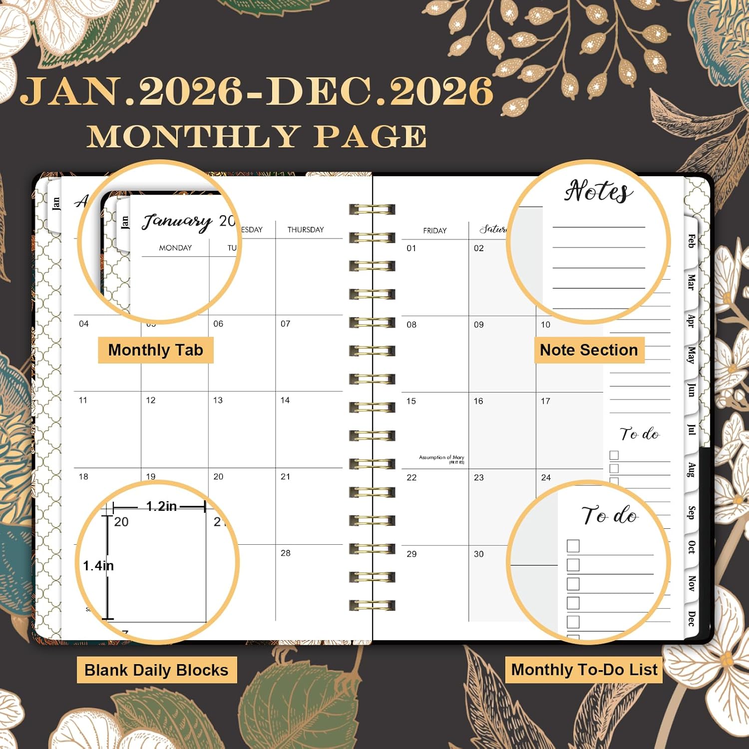 Thumbnail 2 de Diary 2026 A5 Week-to-View, Jan–Dec 2026 📔