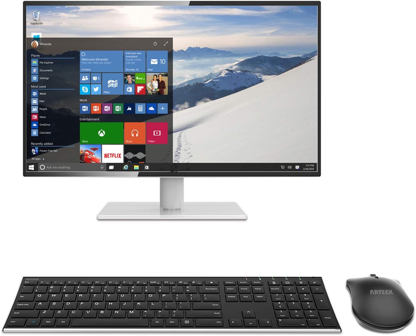 Thumbnail 6 de Arteck HW192 wireless keyboard combo 6mo battery