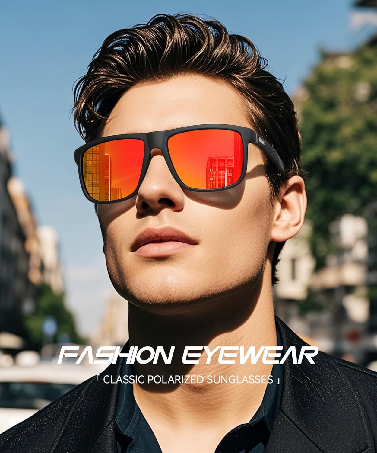 Thumbnail 1 de Perfectmiaoxuan Polarisierte Sonnenbrille für Herren & Damen mit TR90-Gestell, UV400 und HD-Pilotobjektiven