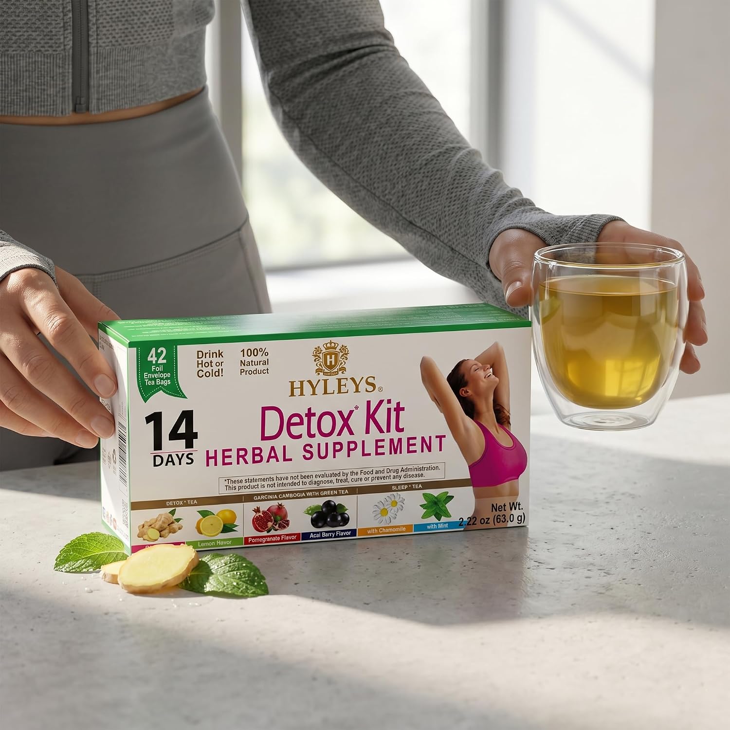 Detalle de Hyleys Detox Tea 14-Day Kit