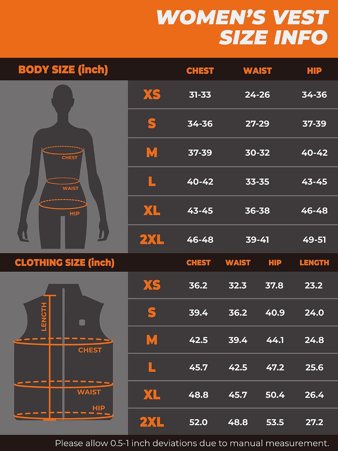 Thumbnail 6 de ORORO Women's Quilted Lightweight Heated Vest with 4-Zone Heating