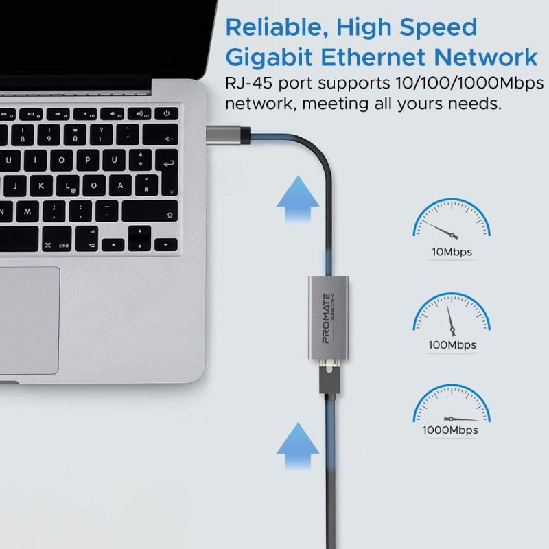 Thumbnail 2 de Promate GigaLink-C: Adaptador USB-C a Ethernet con 1 Gbps