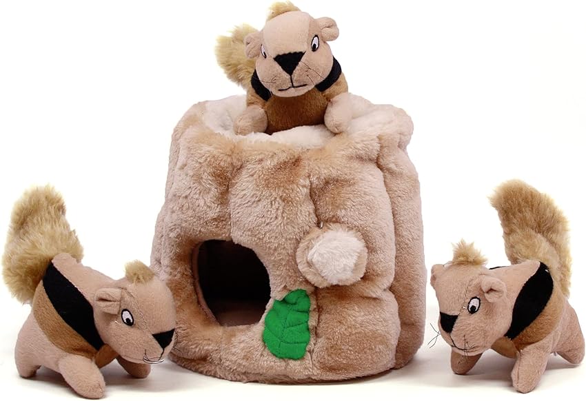Outward Hound Hide A Squirrel - Juguete peluche para perros 🐿