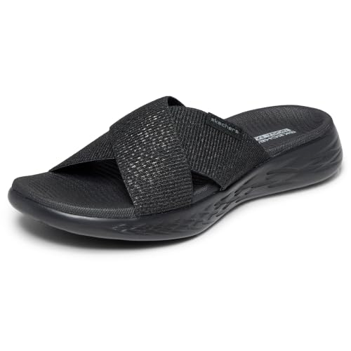 Detalle de Skechers Women's On-The-Go 600 Glistening Sandals - Black (6 UK)