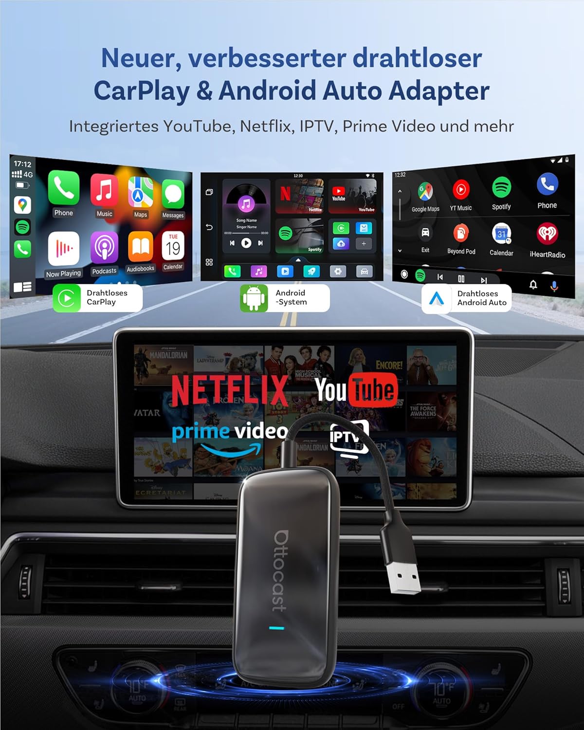 Thumbnail 2 de OTTOCAST Play2video Ultra 2026 adaptador CarPlay inalámbrico