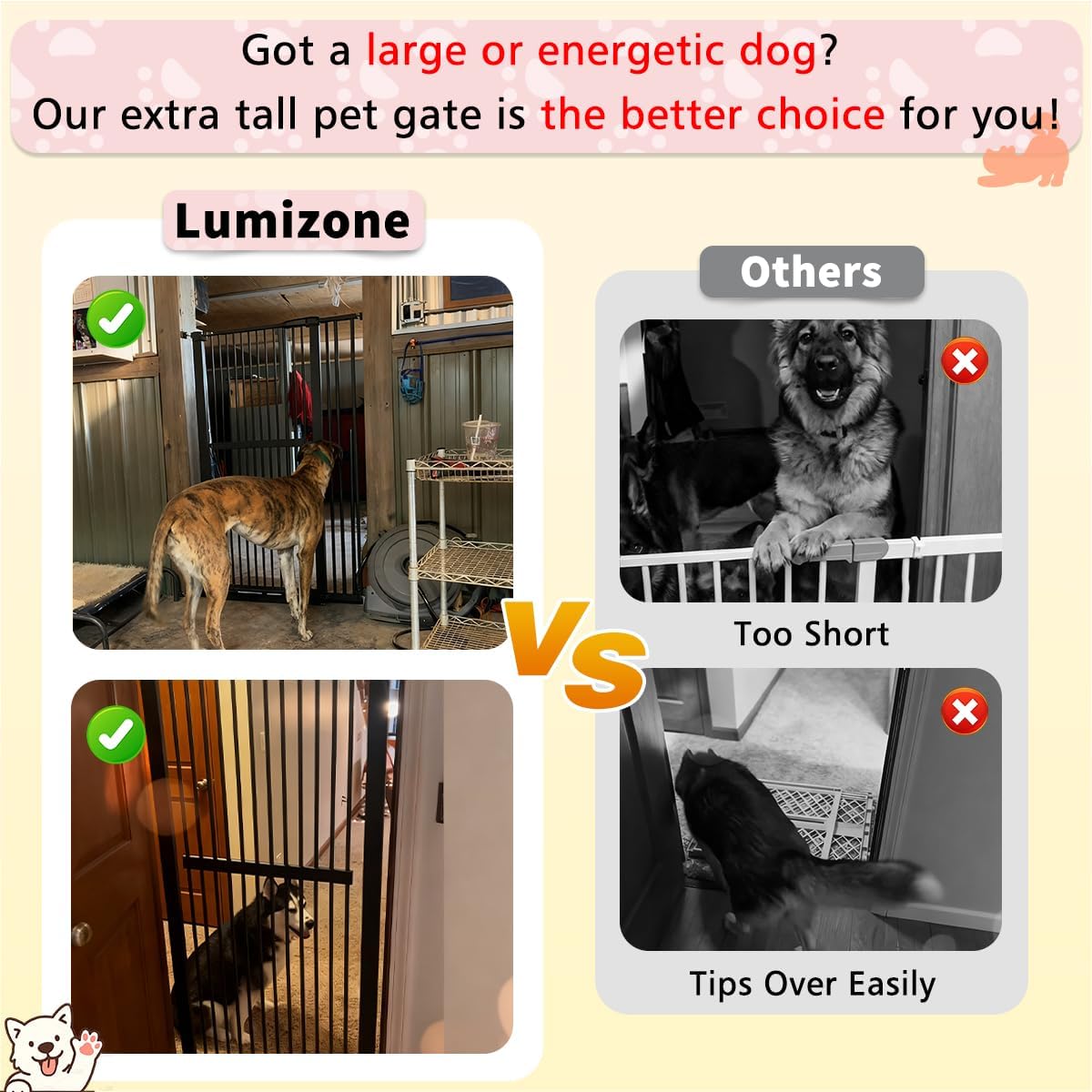 Detalle de Lumizone Pet Gate 61.02-Inch