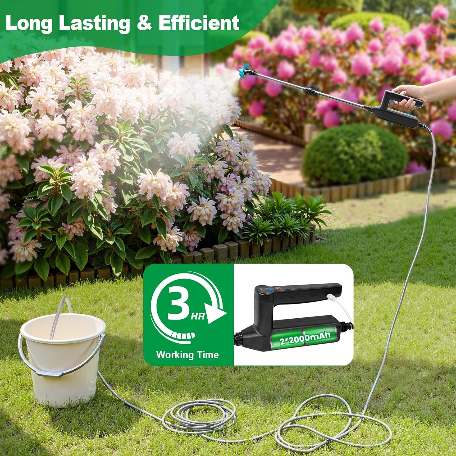 Detalle de SYLSTAR Battery Powered Sprayer 7.4V Garden