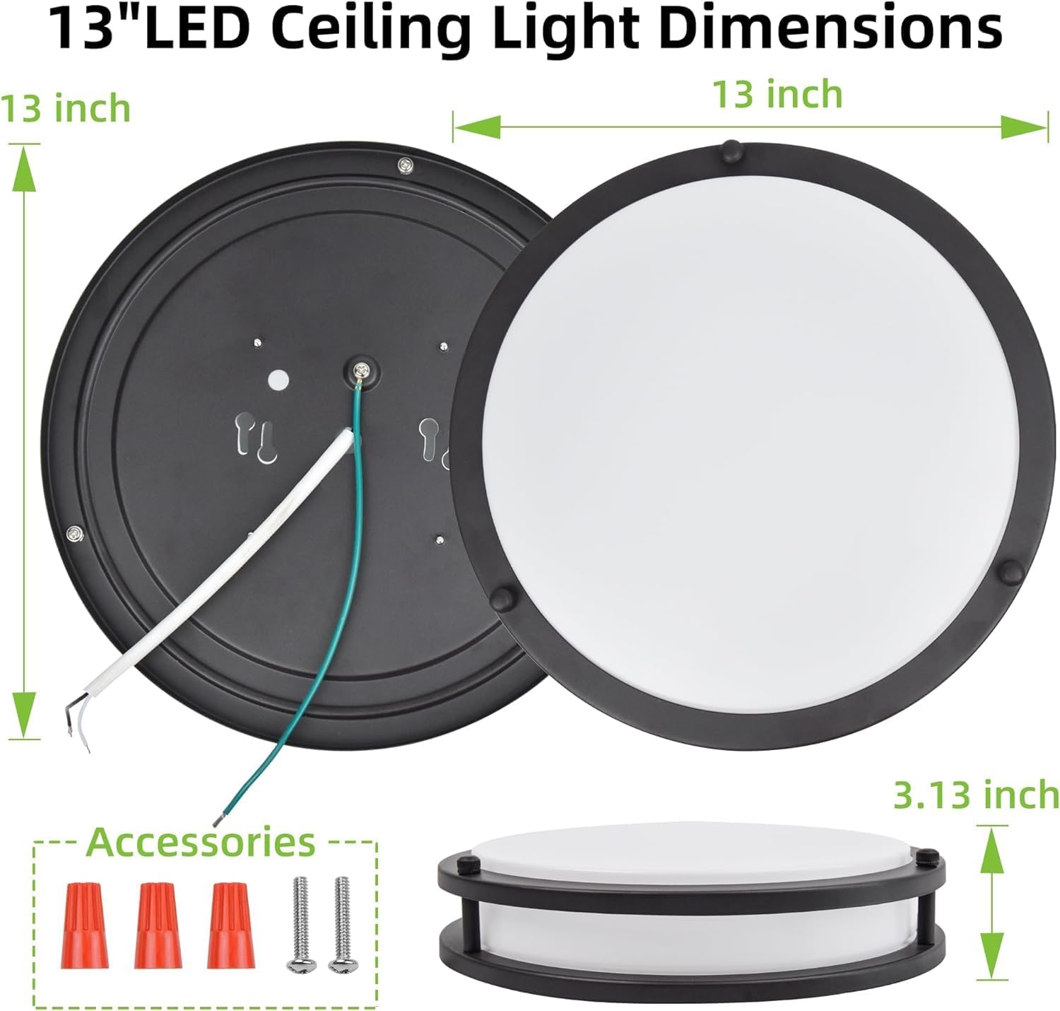 Detalle 2 de Saturn 13-inch Flush Mount LED Ceiling Light
