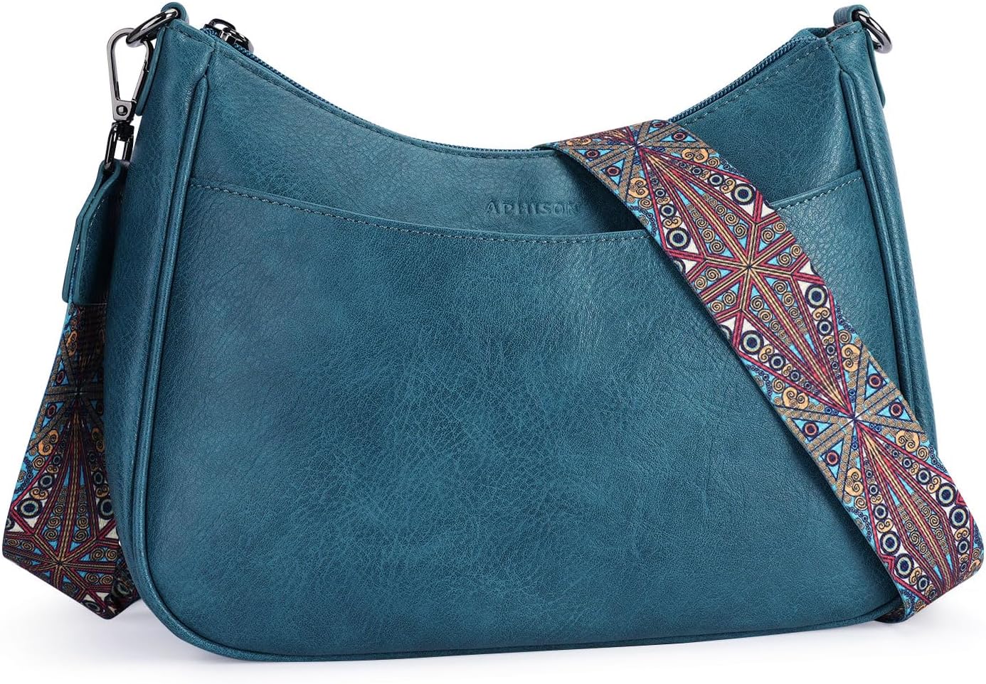 Thumbnail 6 de APHISON Klein Crossbody Bag mit breitem Gurt – vegane Umhängetasche mit Kartenfach