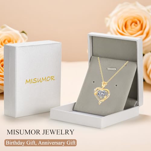 Detalle 2 de MISUMOR Collar Mujer con Colgante de Corazón Rosa: un regalo con significado