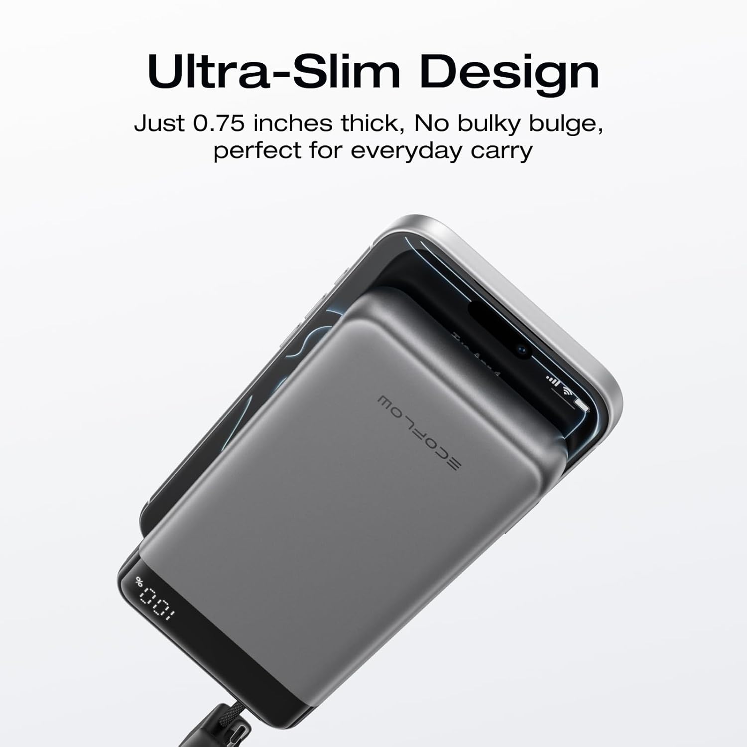 Thumbnail 6 de EcoFlow RAPID Powerbank 20000mAh with 45W PPS and Integrated Retractable USB-C Cable