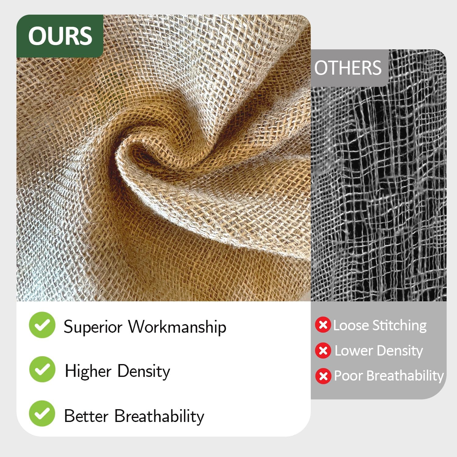 Detalle de Burlap Fabric Roll, 40" x 7 Feet