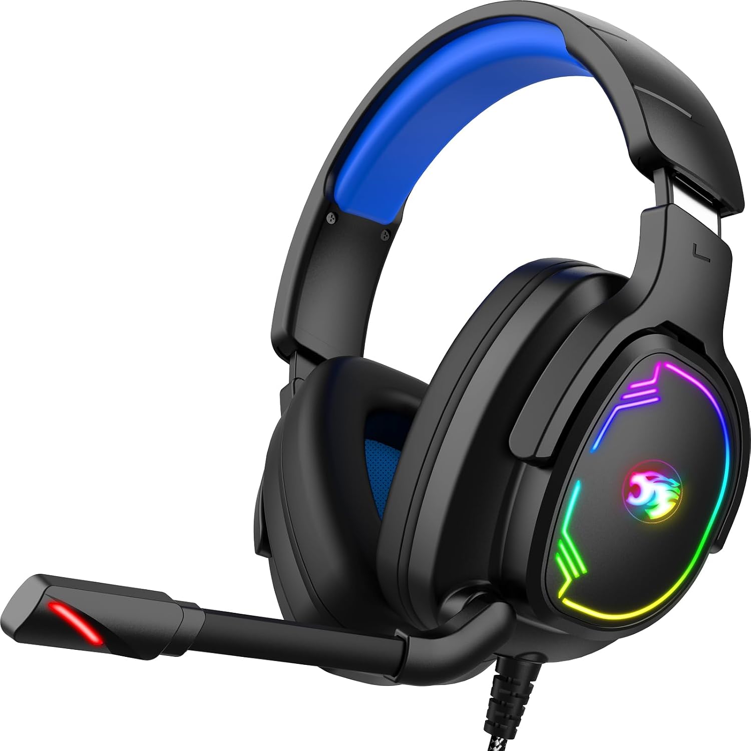 Detalle de Jimonyer Gaming Headset for PC/PS4/PS5/Xbox One/Switch with Noise-Canceling Mic and 3.5mm Surround Sound