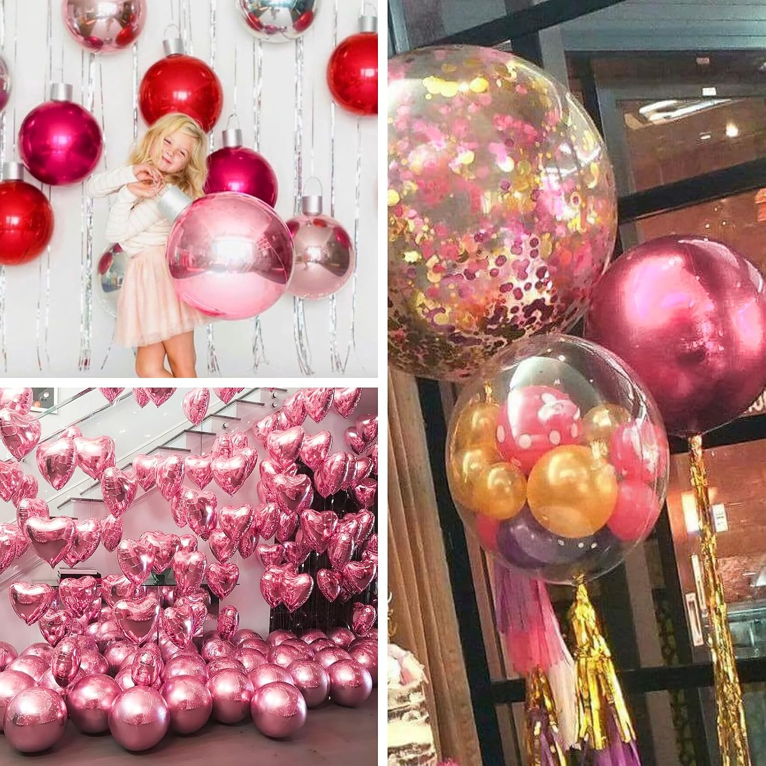 Thumbnail 4 de PartyWoo Pearl Pink Foil Balloons 20 pcs ๐