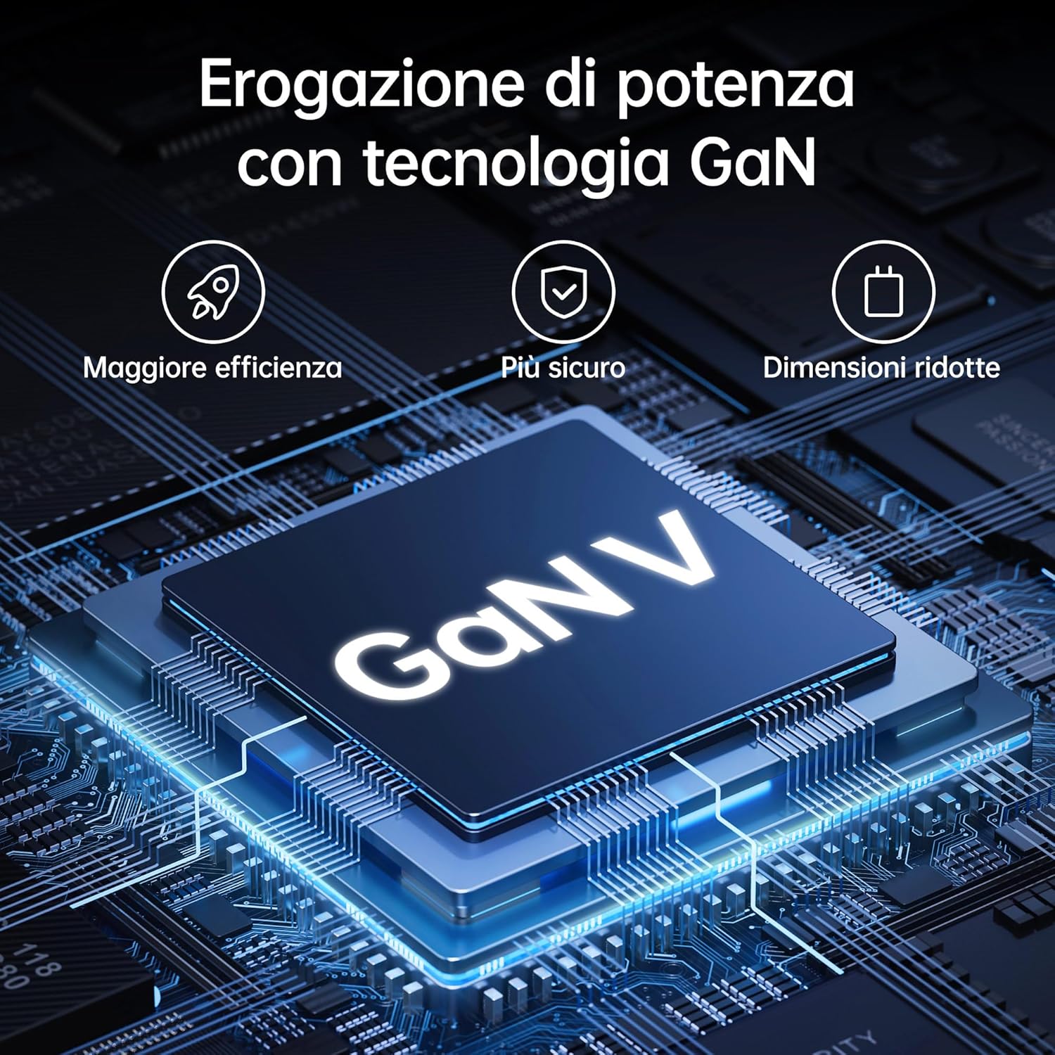 Thumbnail 2 de NOHON Caricatore USB-C 65W GaN PD 3.0 con 3 Porte e Cavo 140W 1,2 m