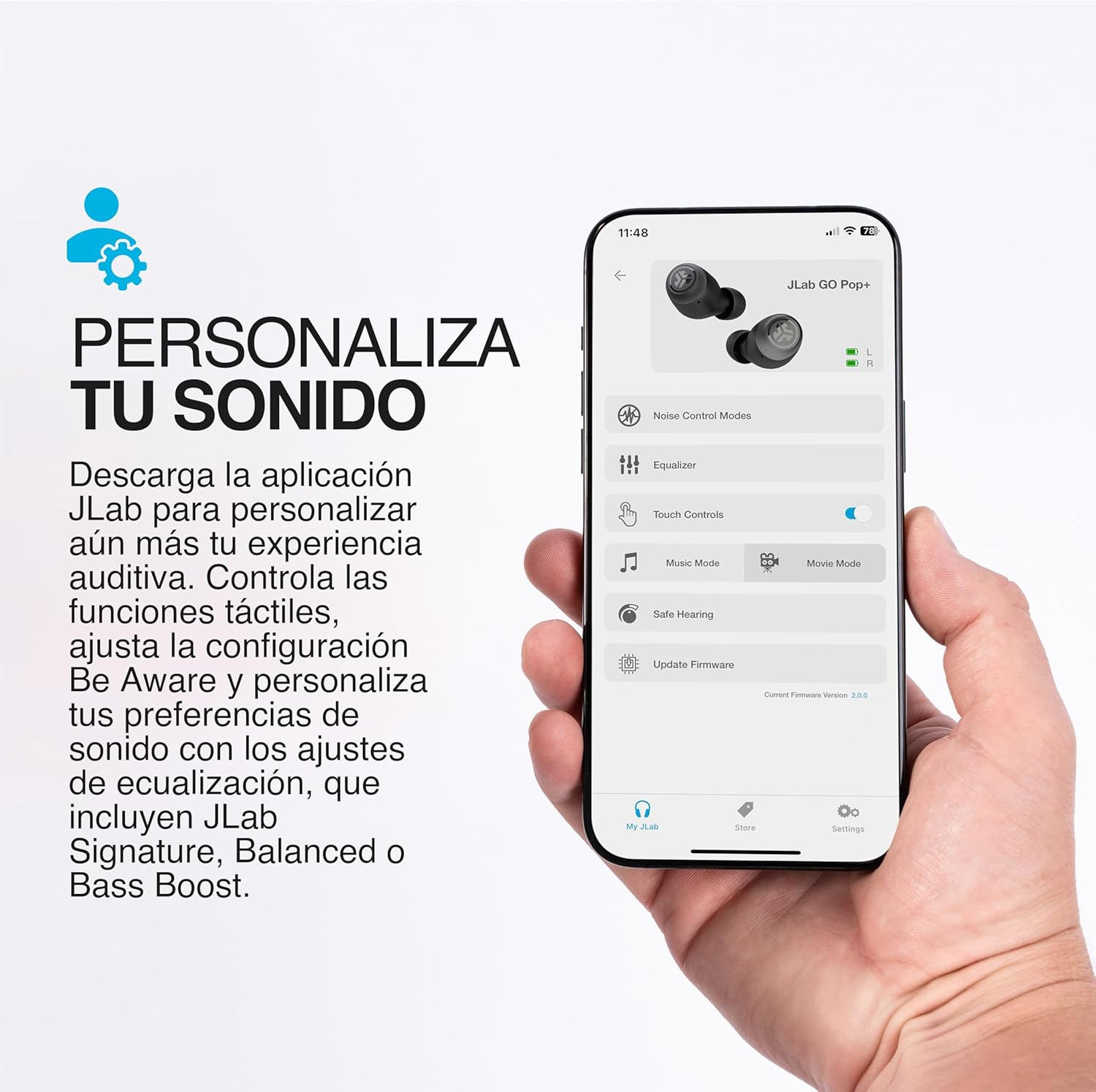 Thumbnail 2 de JLab Go Air Pop+ Auriculares Inalambricos Bluetooth 🎧 35+ horas