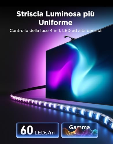 Thumbnail 4 de Govee LED TV Retroilluminazione 3 Doppia Telecamera, Striscia RGBWIC 3,6M