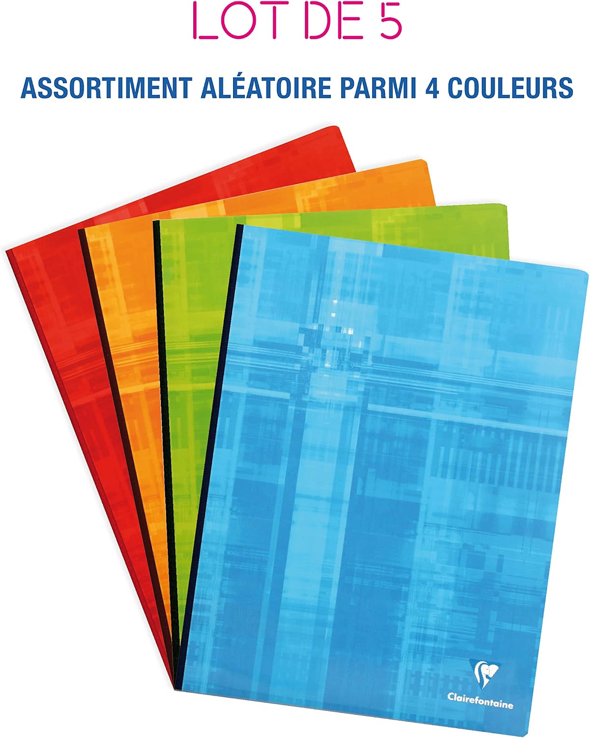Detalle 2 de Lot de 5 cahiers Clairefontaine 69341C