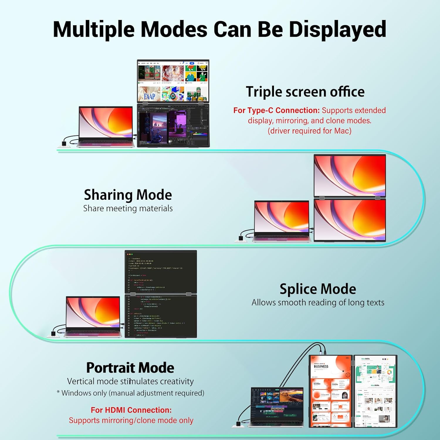 Detalle de InnoView 15.6" FHD Portable Monitor for Travel