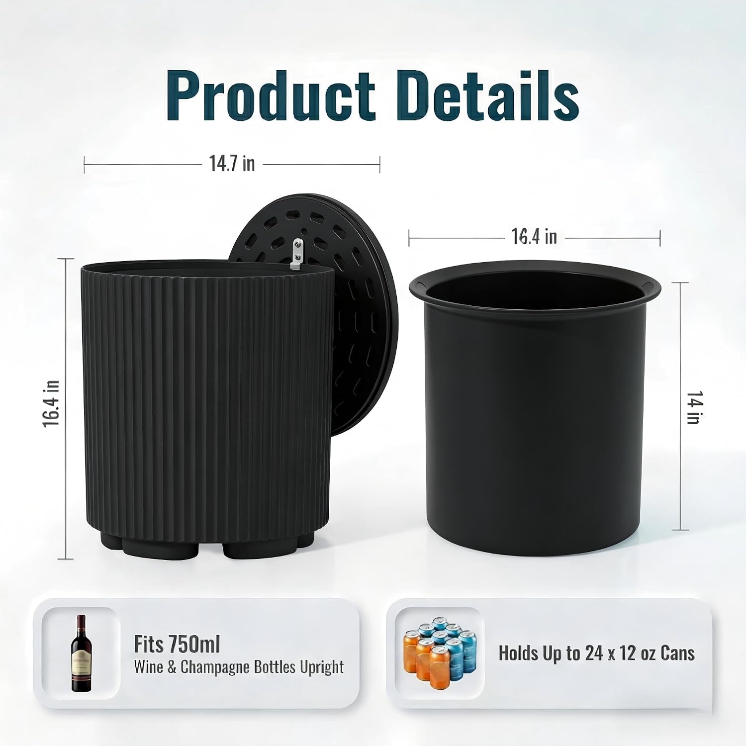 Detalle 2 de Diyfire Outdoor Cooler Side Table