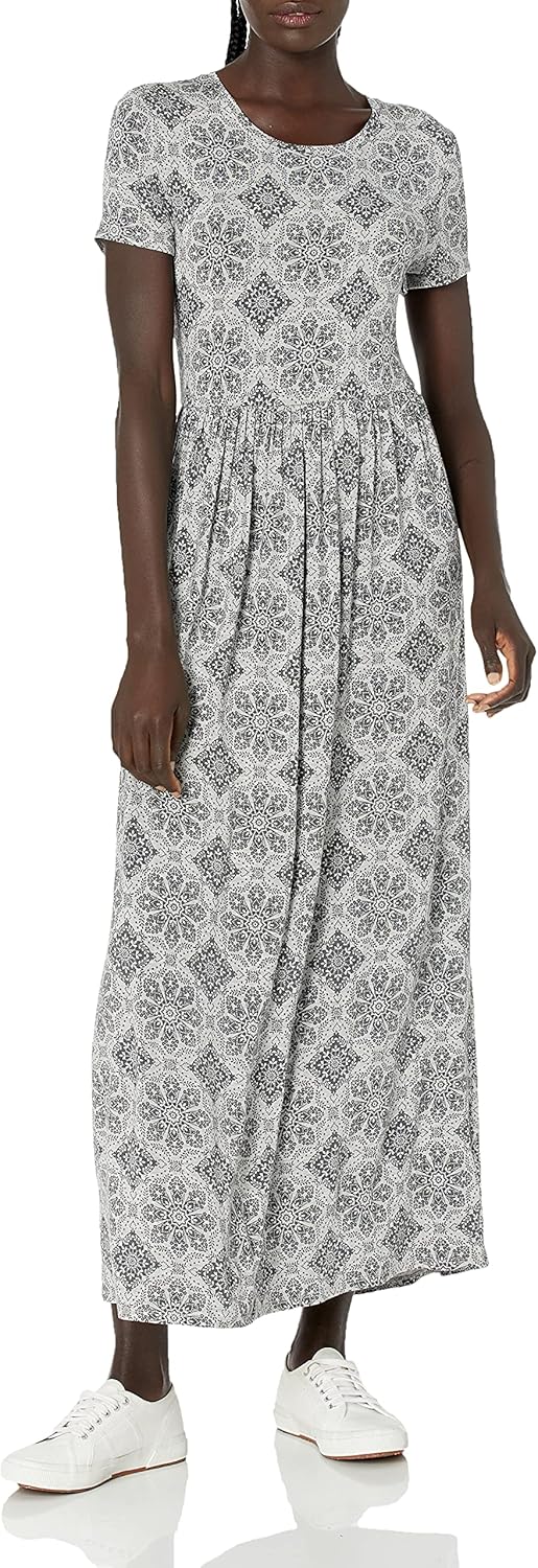 Thumbnail 5 de Amazon Essentials Women's Fit and Flare Short Sleeve Waisted Maxi Dress (Plus Size)