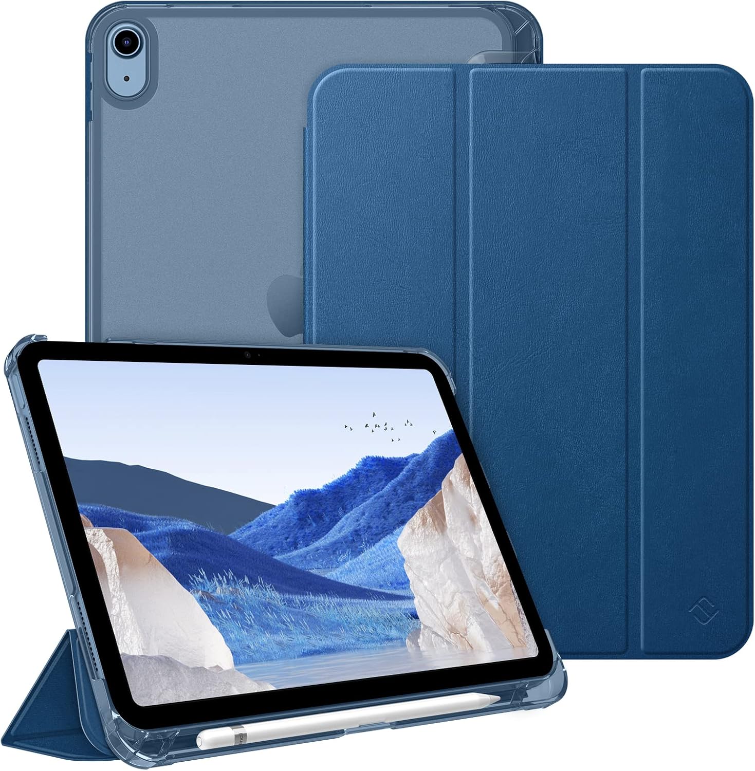 Detalle de FINTIE Case for iPad (A16) 11th Gen 2025 / iPad 10th Gen 2022 – Ultra Slim, Matte Back with Pencil Holder