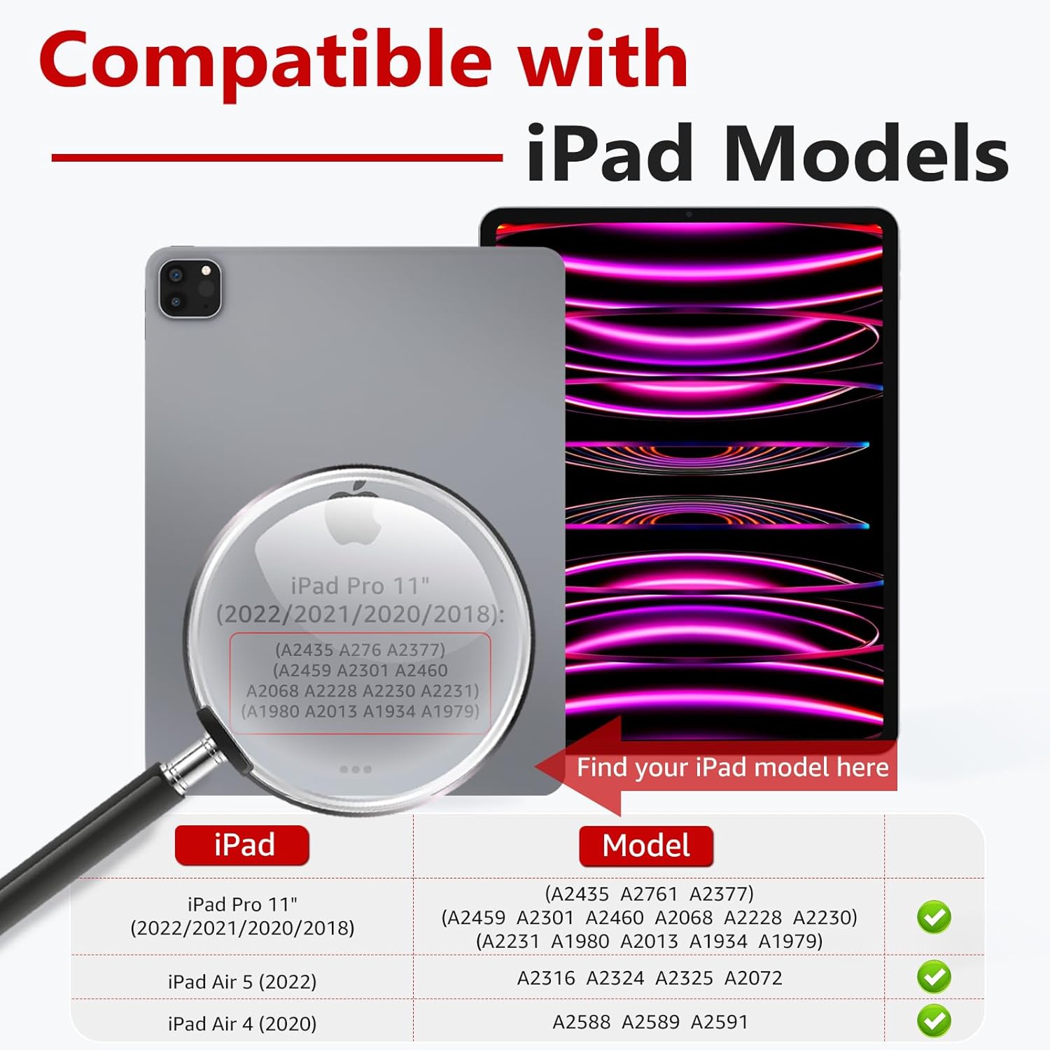 Thumbnail 5 de BERSEM Protector Pantalla Cristal Templado para iPad Pro 11" & Air 10.9"