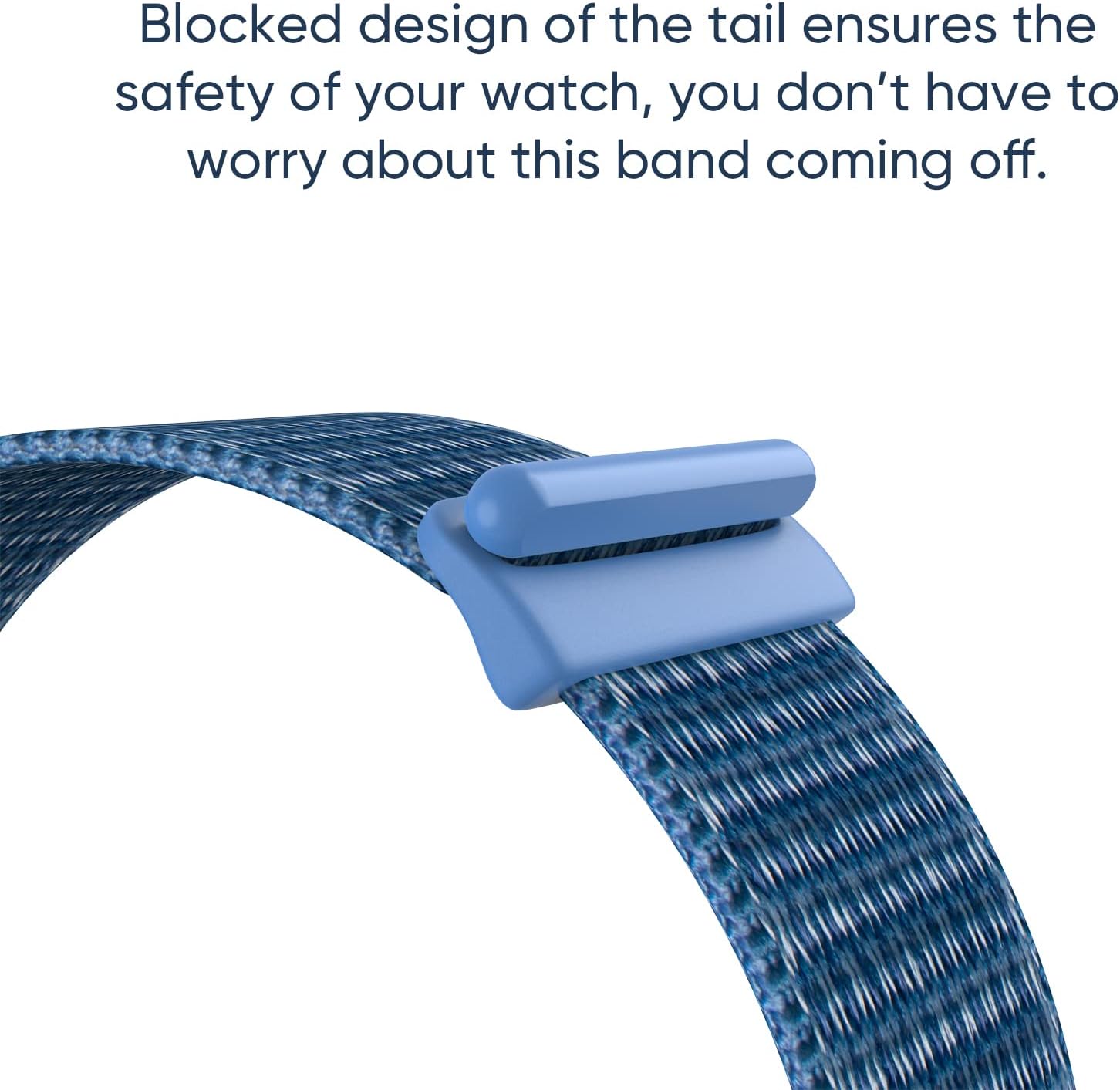 Detalle 2 de DigiHero Sport Nylon Strap for Apple Watch (40/42/44/41/45/46/38mm) – Breathable, Adjustable, One-Piece Loop Clasp