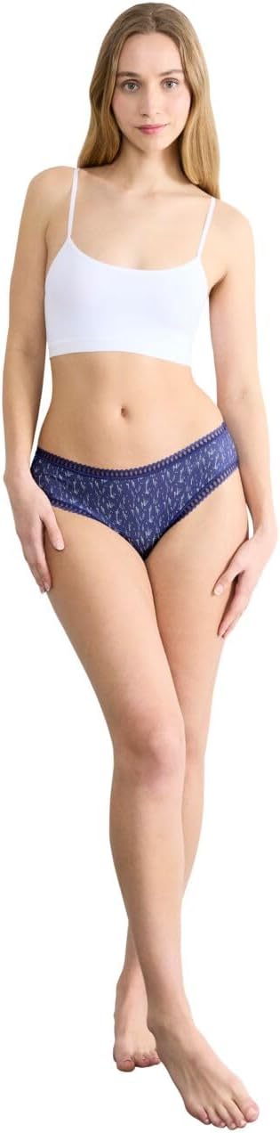Detalle de Sloggi Go Crush Hipster C3p Slip Femme (lot de 3) : dentelles élastiques pour un rendu flatteur