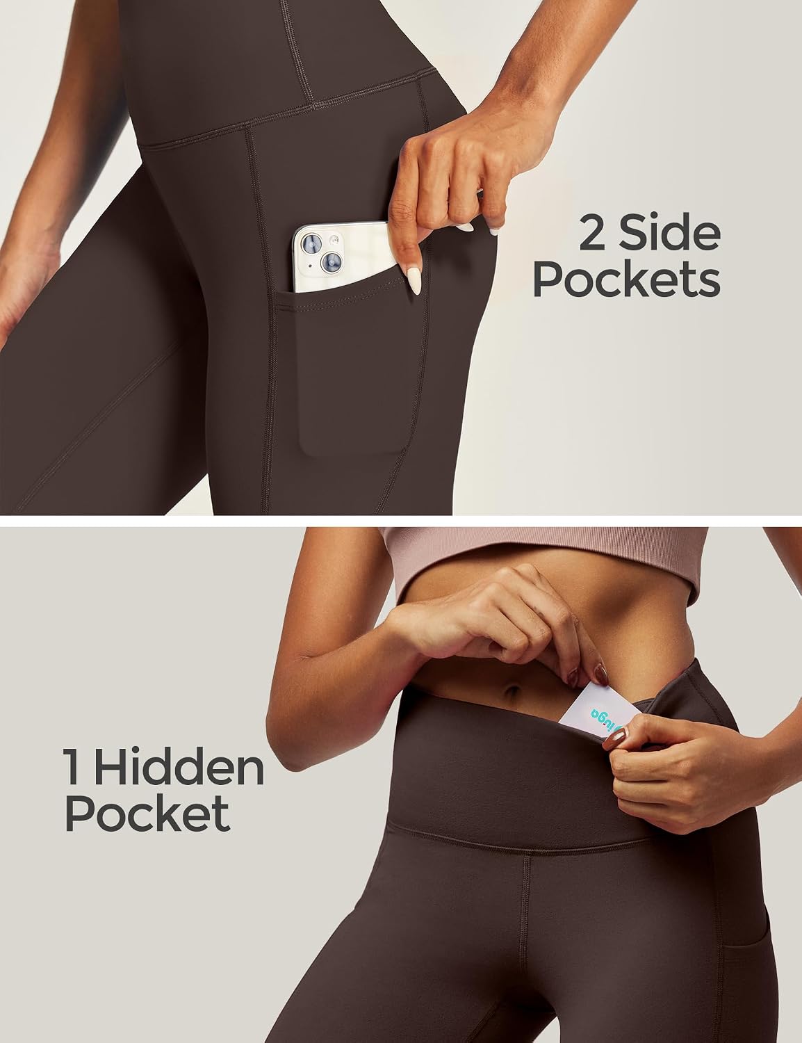 Detalle 2 de IUGA High-Waist Yoga Pants with Pockets 🧘♀