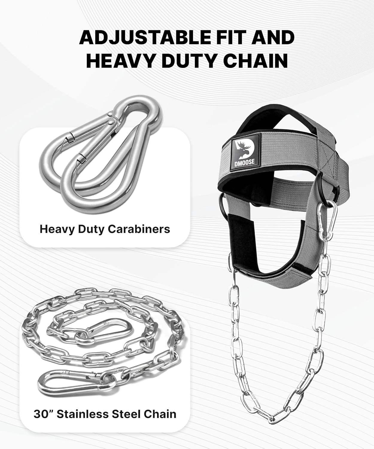 Detalle de DMoose neck harness for weight lifting