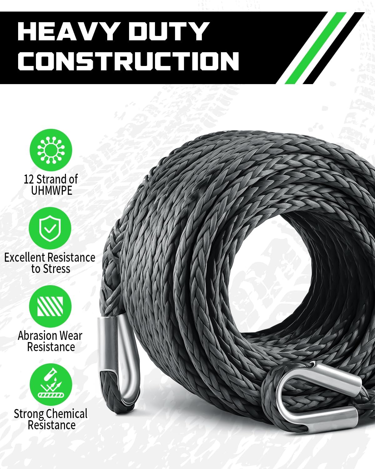 Thumbnail 2 de DAYDOOR Winch Rope Extension 92ft