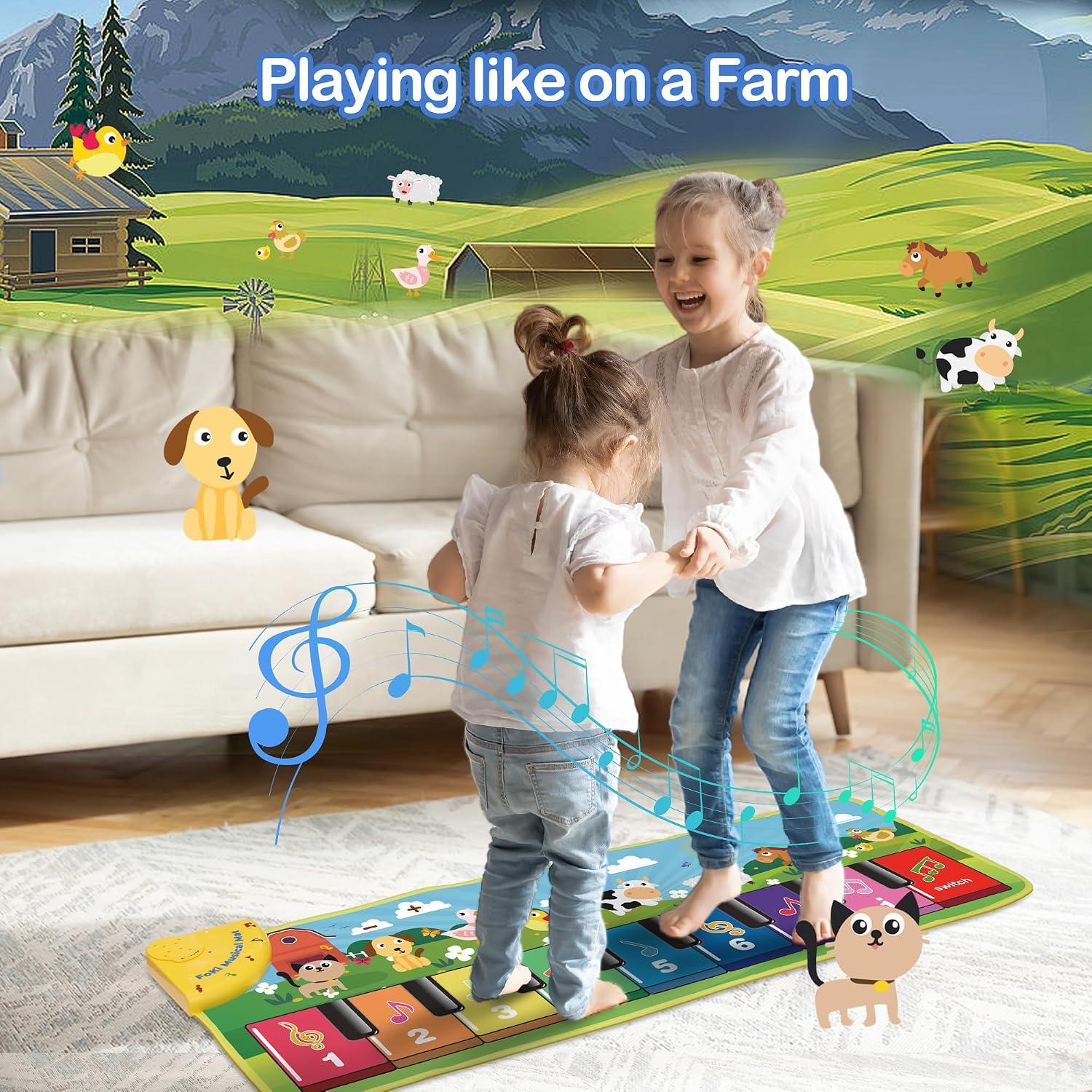 Thumbnail 3 de FOKI Floor Piano Mat for Toddlers, Age 1–5 🎹