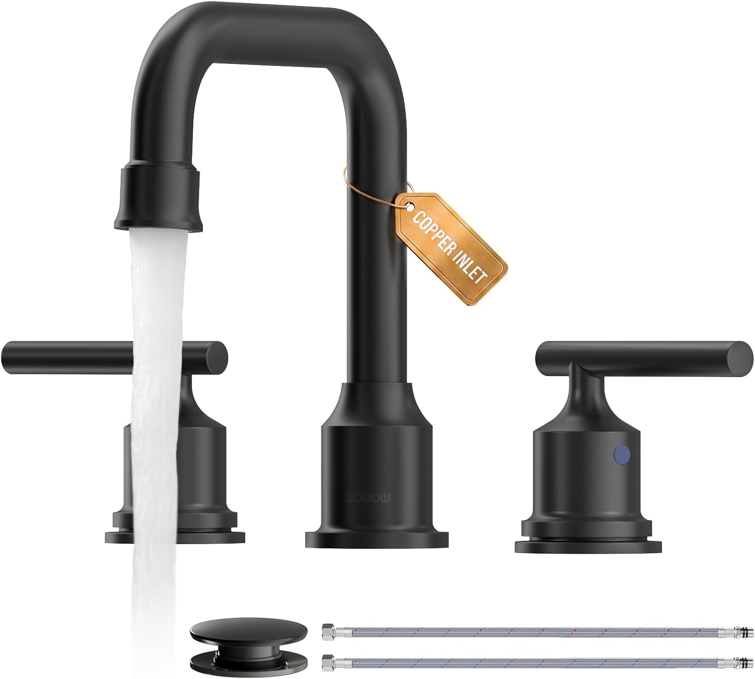 Detalle de WOWOW 8-Inch Widespread Bathroom Faucet
