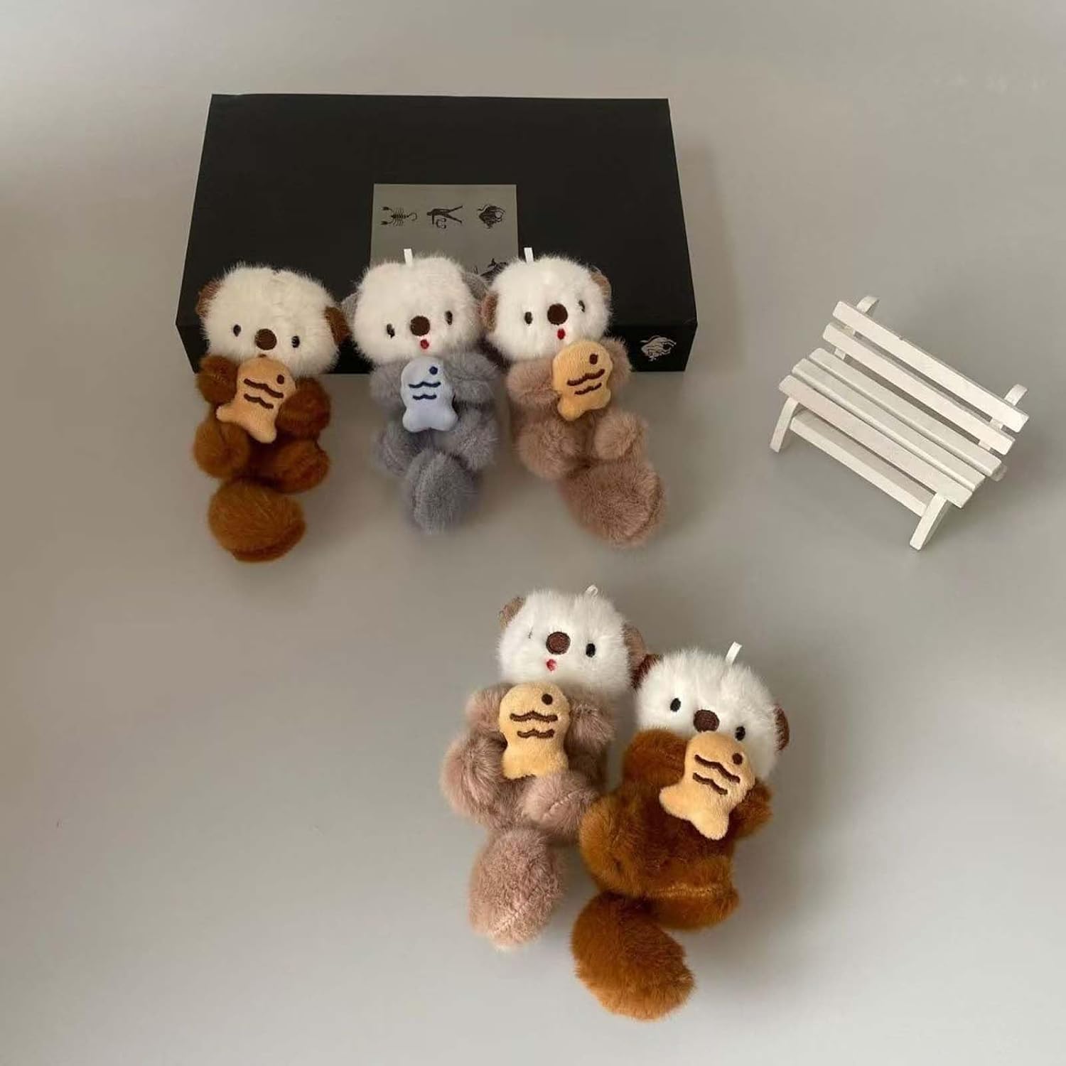 Thumbnail 6 de Fruitlly Plush Otter Bag Charm: Cute Otter Keyring for Bags and Keys