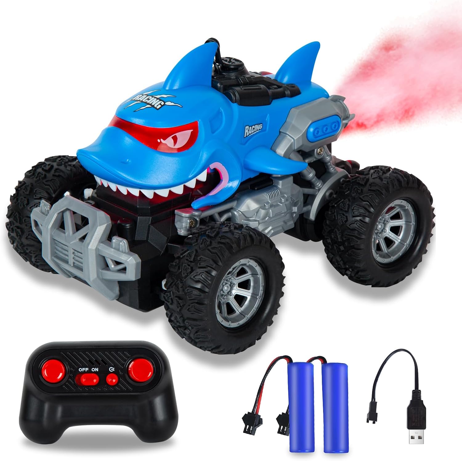 Thumbnail 6 de BORSTOYPRO Unicorno: Monster Truck telecomandato con LED e spruzzi per bambini
