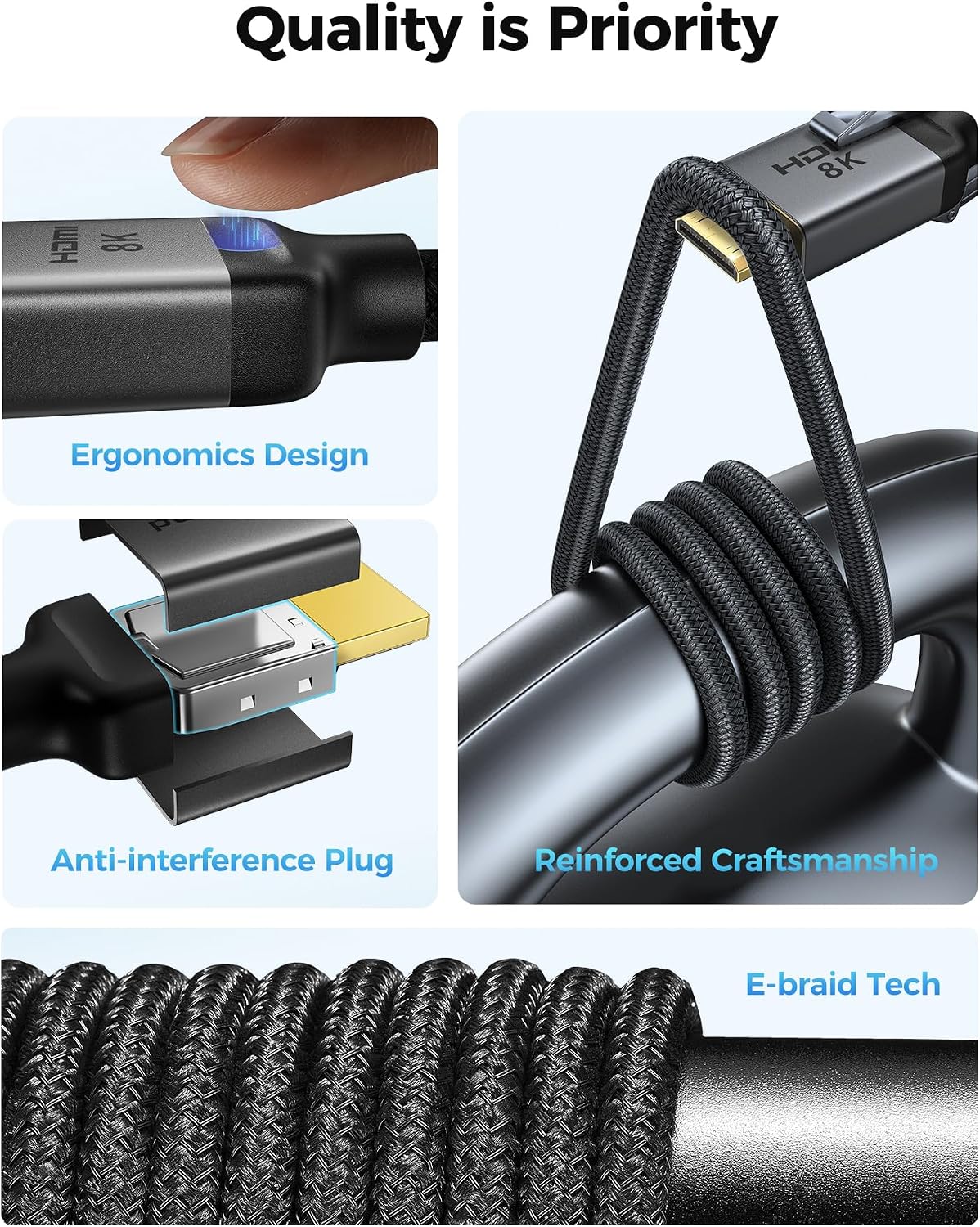 Thumbnail 5 de Silkland Mini HDMI to HDMI Cable 8K 2m