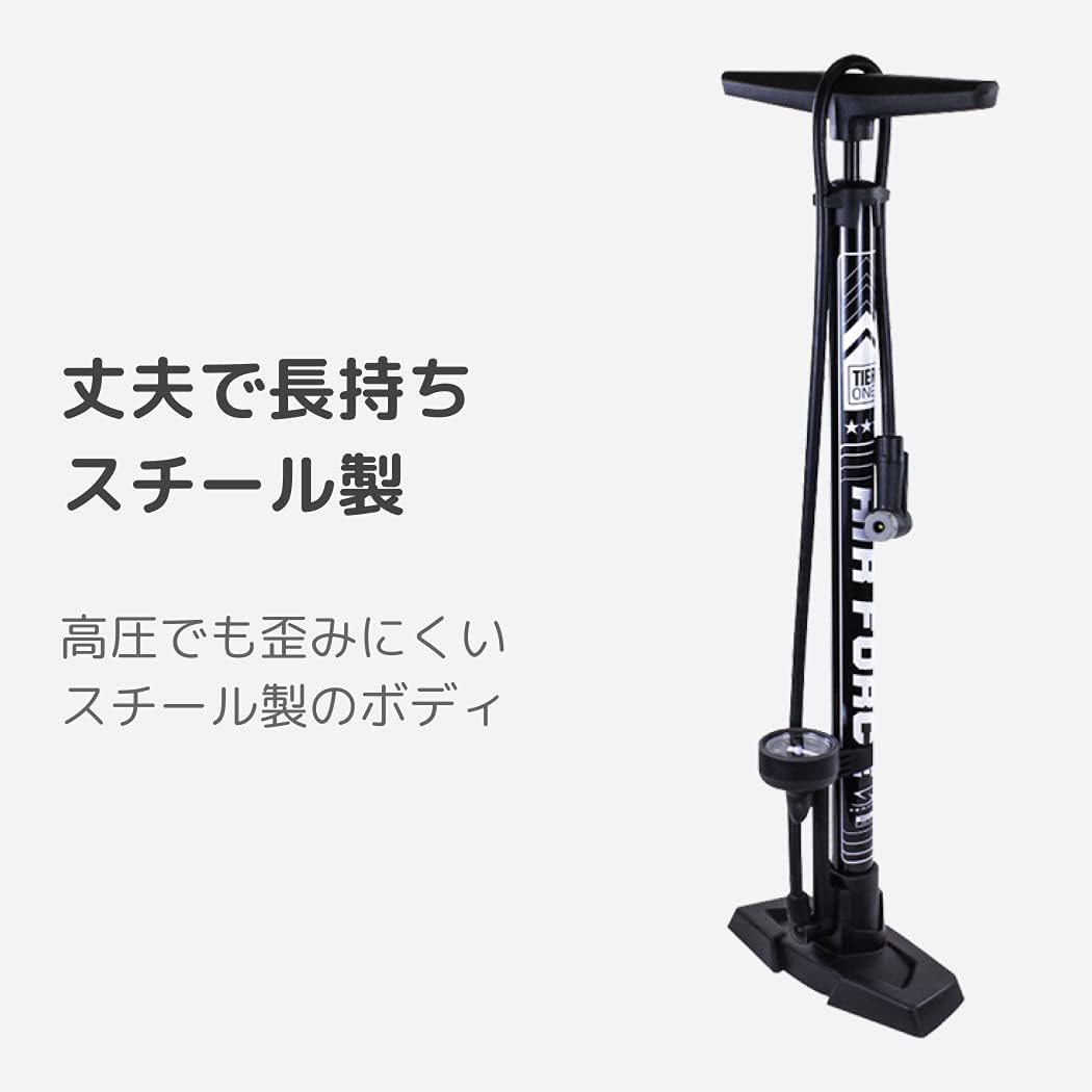 Detalle 1 de SERFAS FP-200 AF-T1 自転車フロアポンプ|空気圧計付き、仏式・米式・英式対応