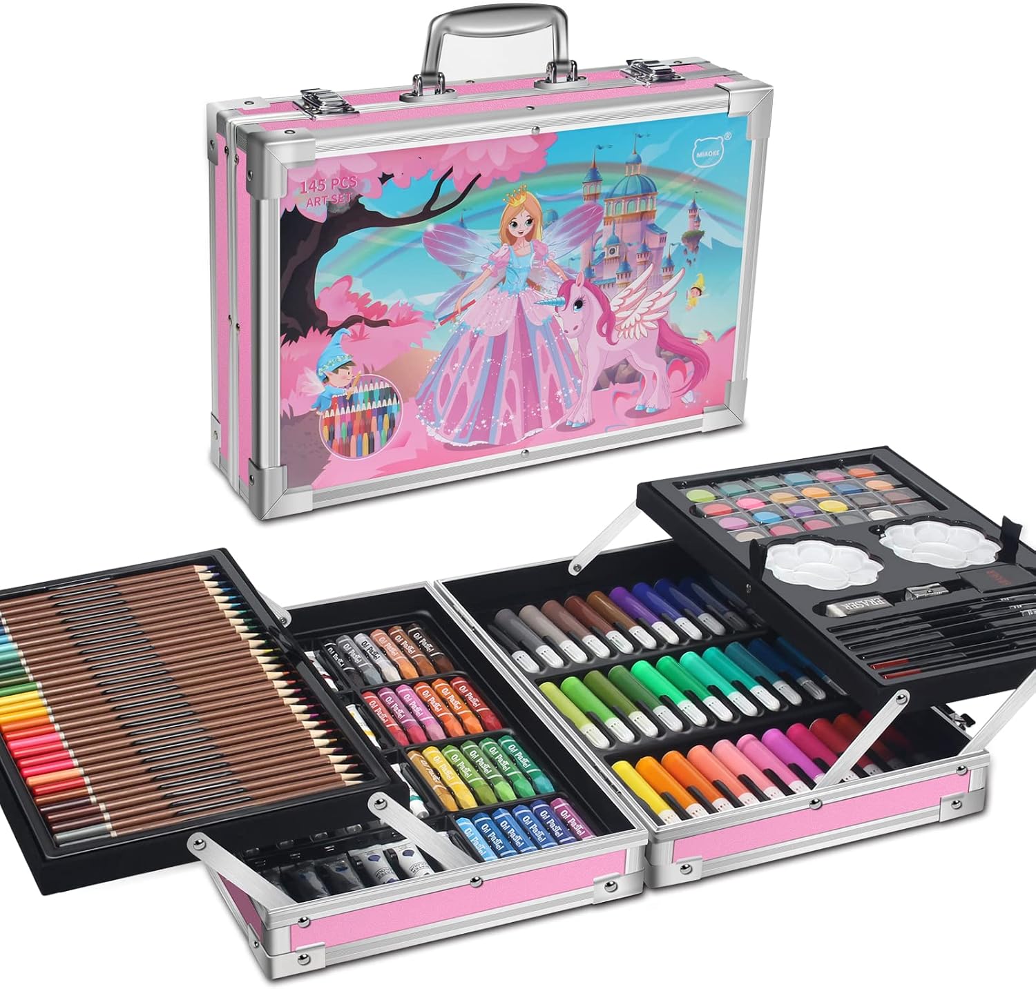 Detalle de MIAOKE 145 PCS Set Pittura e Disegno 145 pezzi