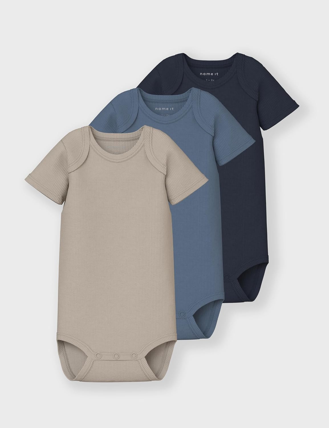 Detalle 2 de NAME IT Nbnbody 3P SS Solid Rib Noos (Pacco da 3) – Body elastico per movimento fluido e comfort sostenibile