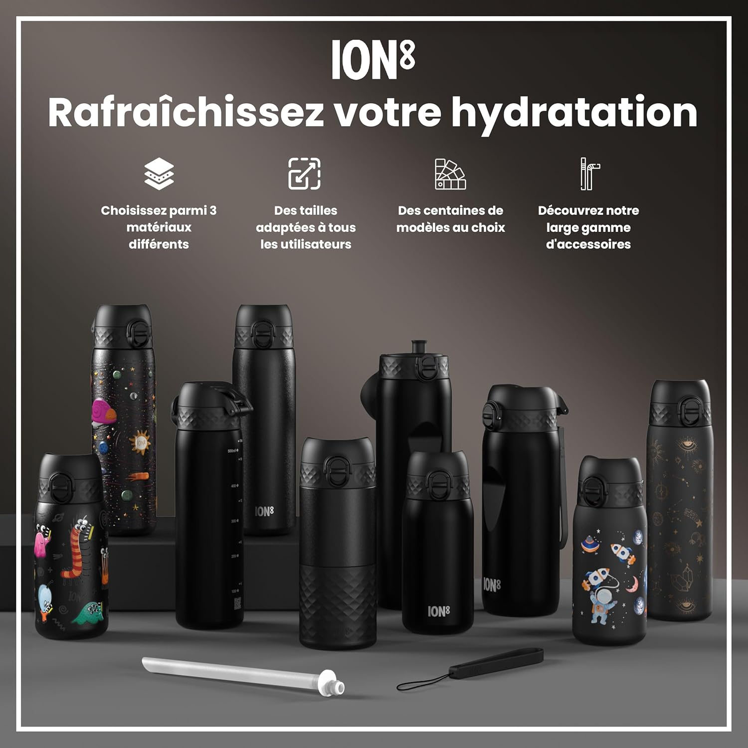 Thumbnail 6 de ION8 Gourde 750 ml – anti-fuite et facile à ouvrir pour le sport