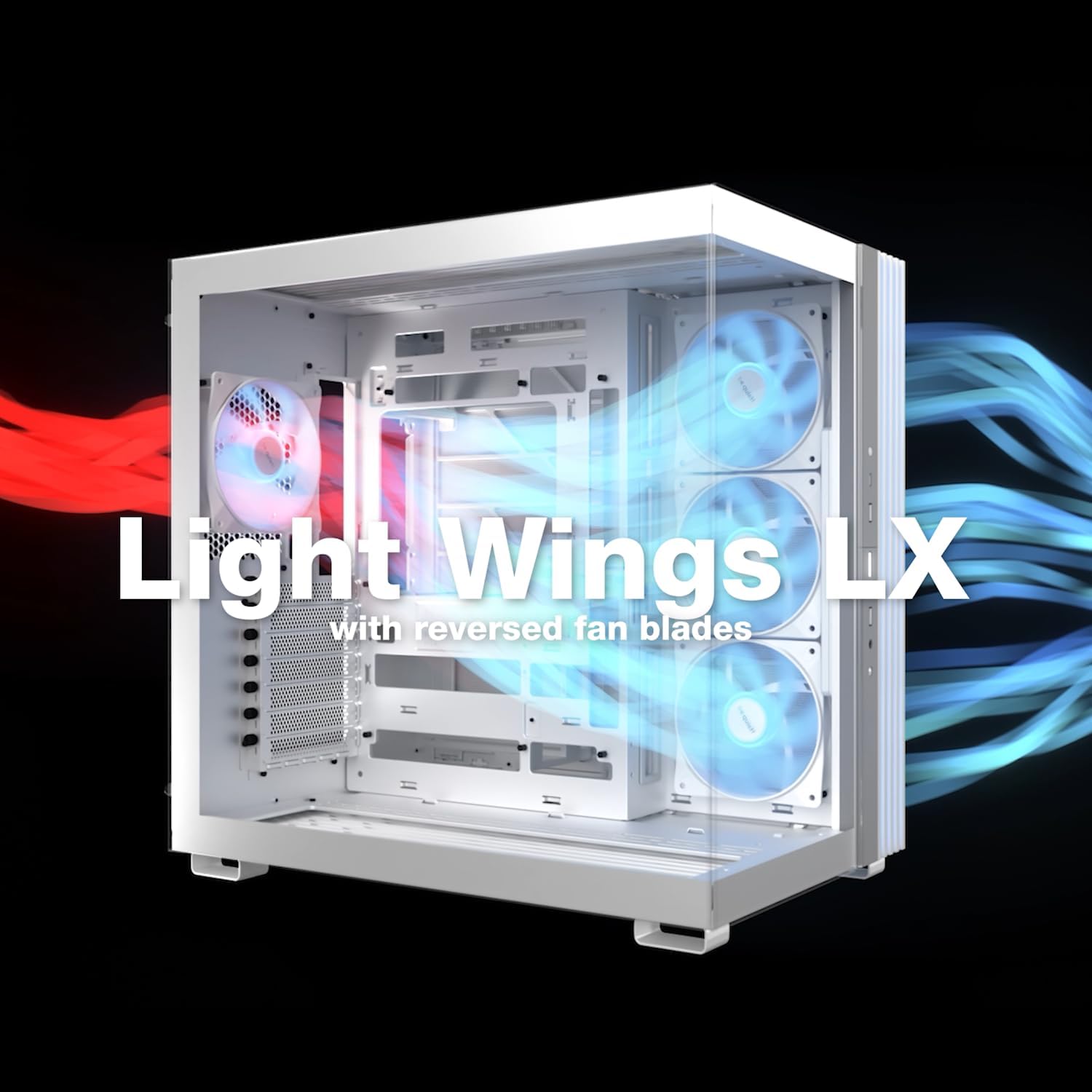 Detalle de be quiet! BGW67 Light Base 600 LX ミドルタワーPCケース、ピラーレス・270度LED