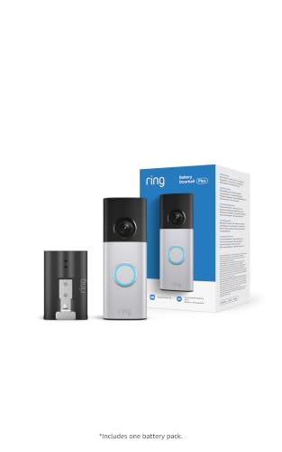Detalle de Ring Battery Video Doorbell Plus (Newest Gen): A practical DIY wireless doorbell with retinal 2K clarity