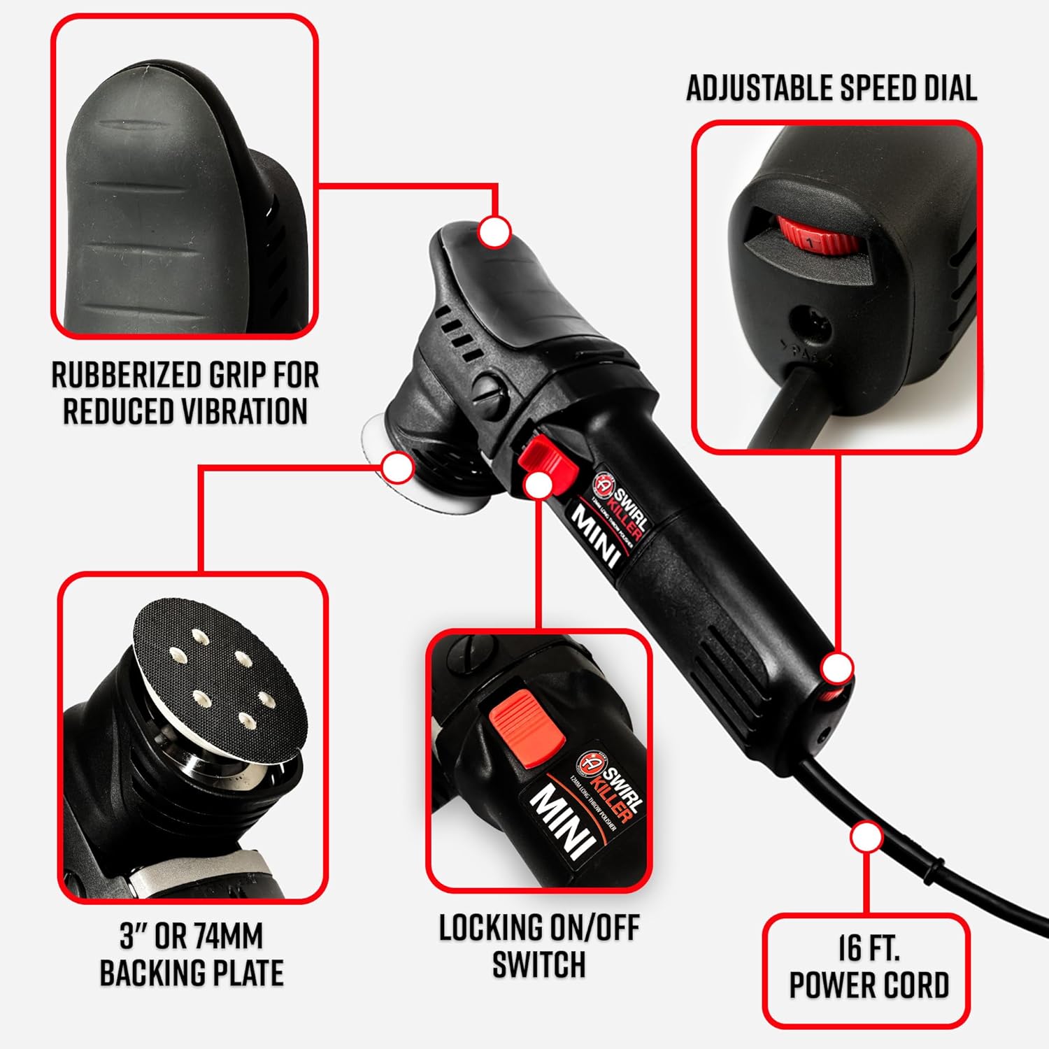 Detalle 2 de Swirl Killer 12mm Orbital Polisher Tool