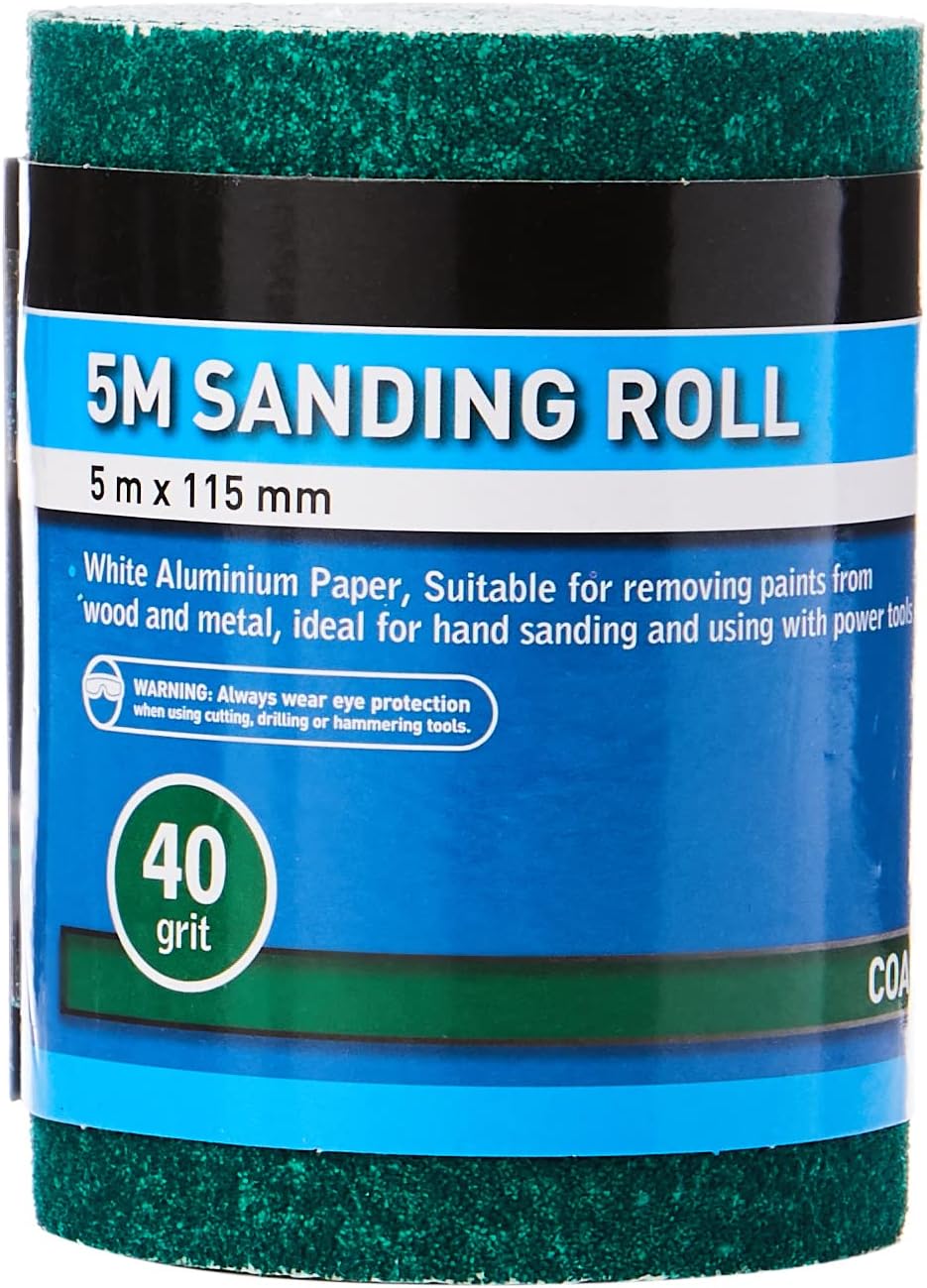 Bluespot 19856 5mtr 115mm Sanding Roll 40 Grit