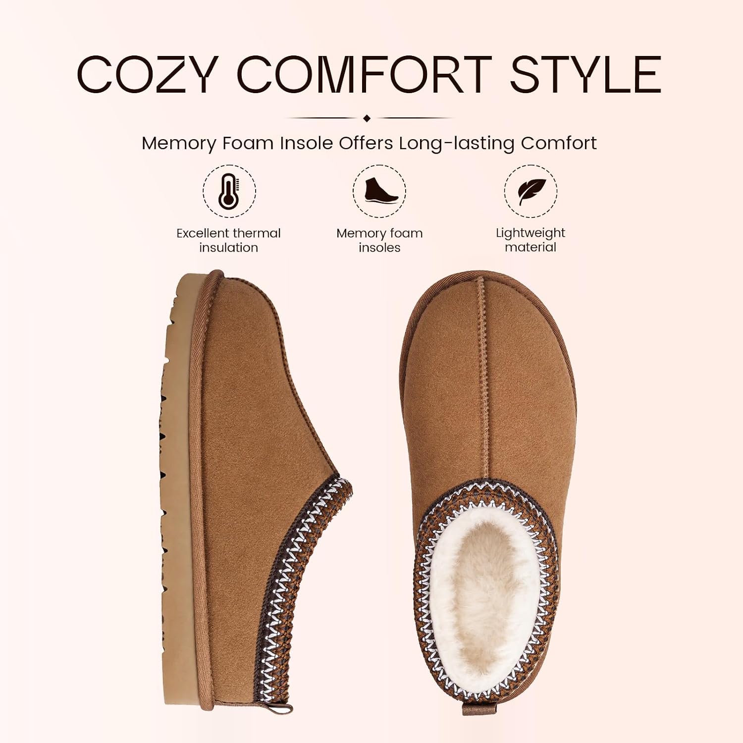 Detalle 1 de Secuyner Women's Slippers in Genuine Suede