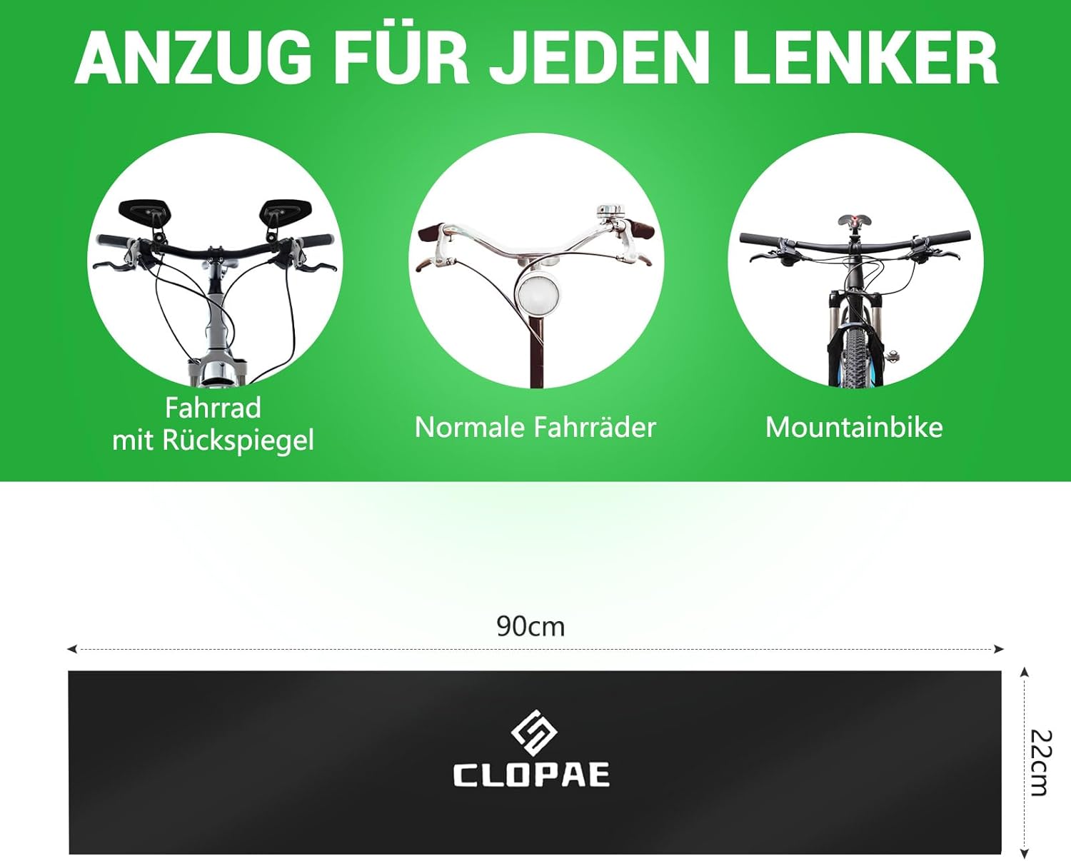 Thumbnail 2 de CLOPAE 2er-Set Lenkerschutzhülle für E-Bikes – Schutzabdeckung gegen Nässe, Staub und Schmutz