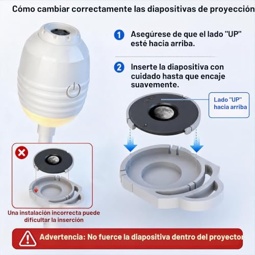 Detalle 2 de XIHUAN Proyector de galaxia 2 en 1 con 12 discos y cuello flexible