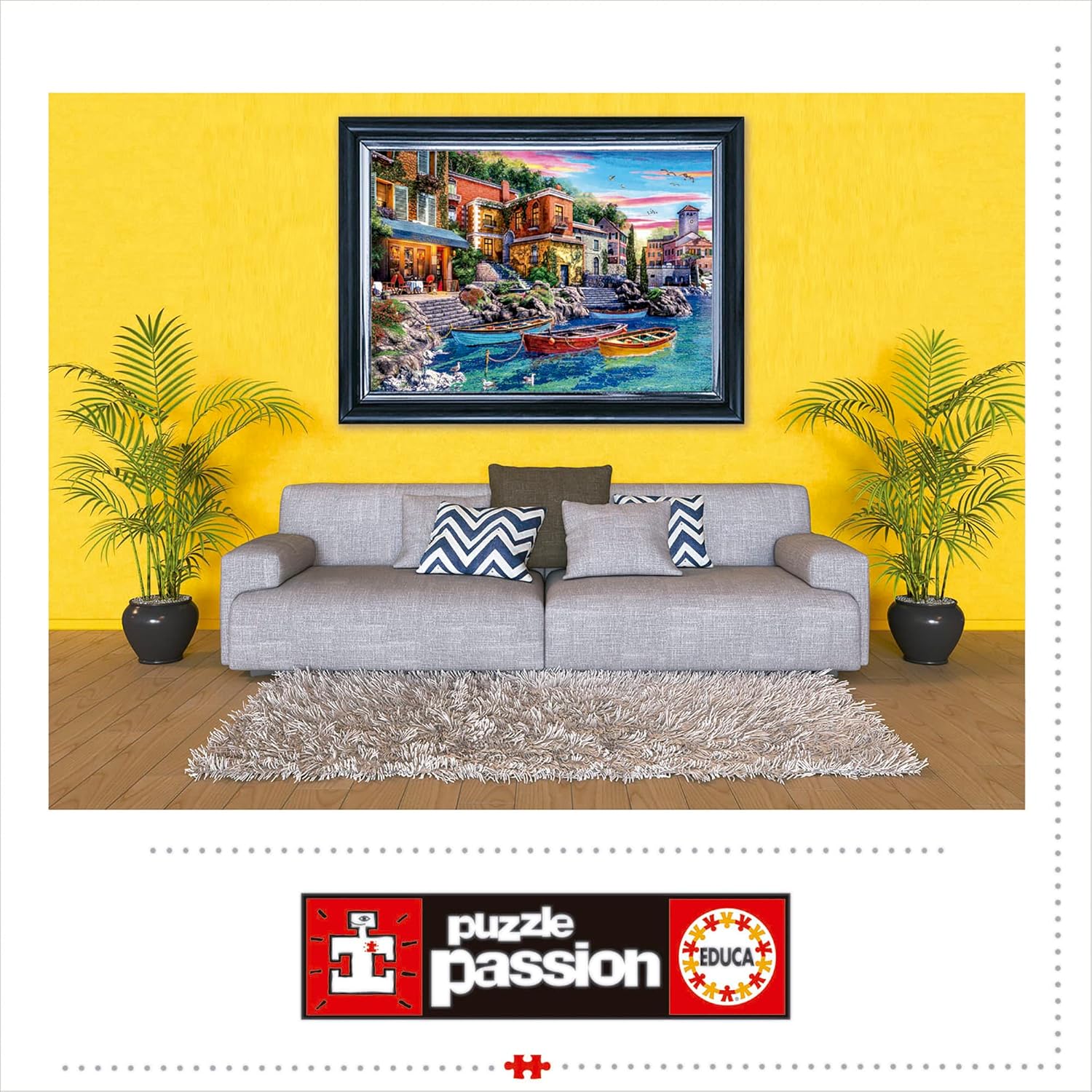 Thumbnail 2 de Puzzle Educa 3000 pièces pour adultes – Coucher du Soleil à Côme (120 x 85 cm) dès 14 ans